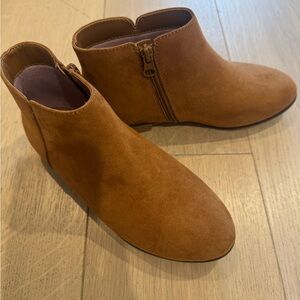 Girls' Opal Zipper Booties Cognac - Cat & Jack. Never worn! Size 4